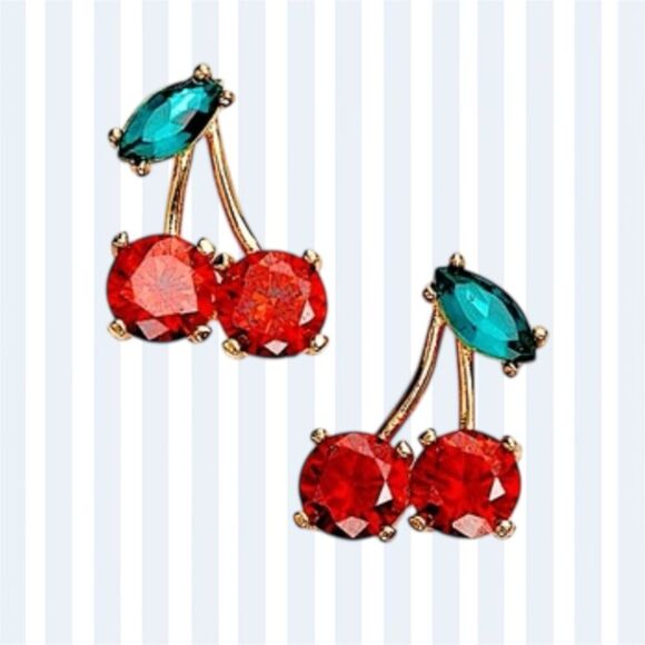 Kate Spade NEW Cherries stud / dangle earrings - Picture 1 of 8